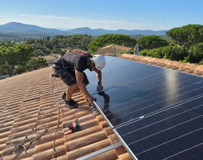 Installateur panneaux solaires Rustrel — pose photovoltaïque sur toiture