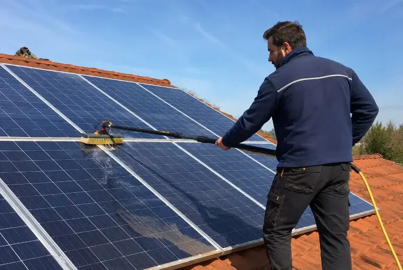 Nettoyage et entretien de panneaux solaires à Rustrel