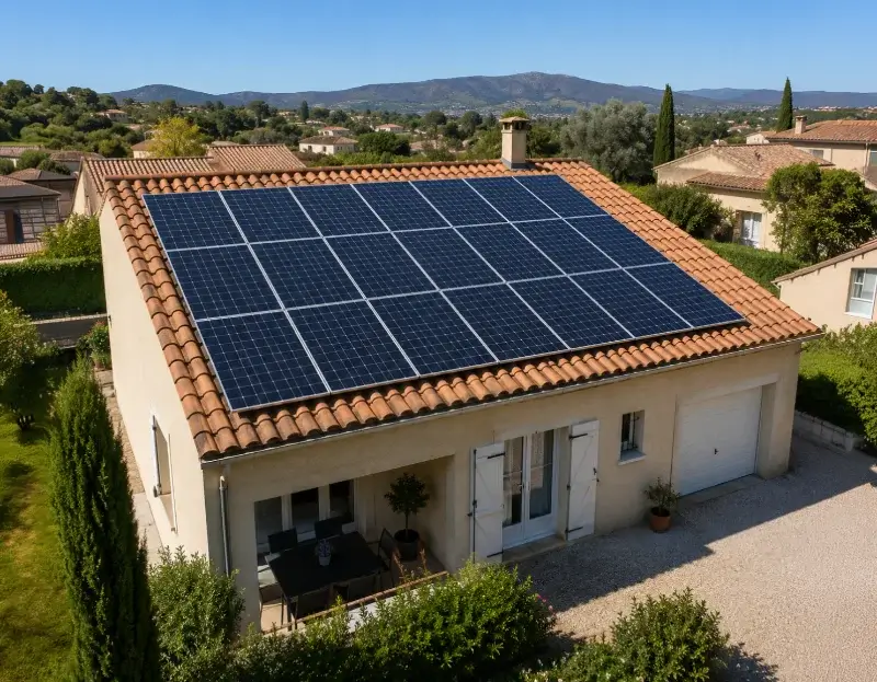 Prime à l'autoconsommation panneaux solaires Rustrel — aide financière de l'État